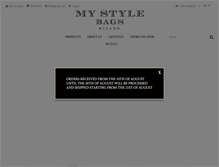 Tablet Screenshot of mystylebags.it